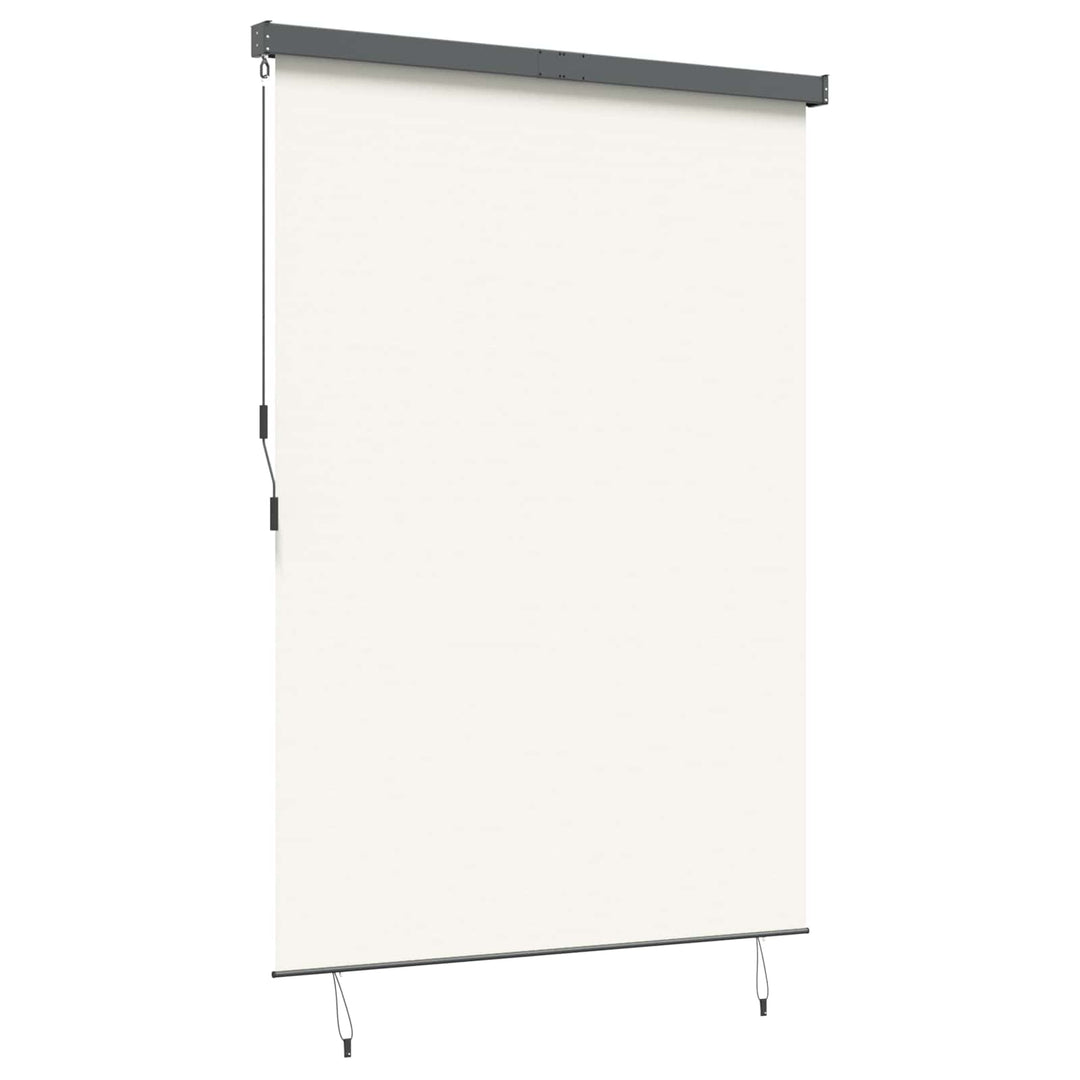Rullegardin Cremefarvet 180 x 250 cm Stof og Aluminium