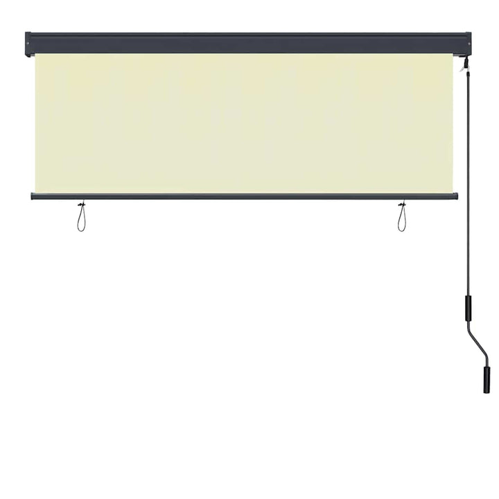 Rullegardin Cremefarvet 180 x 250 cm Stof og Aluminium