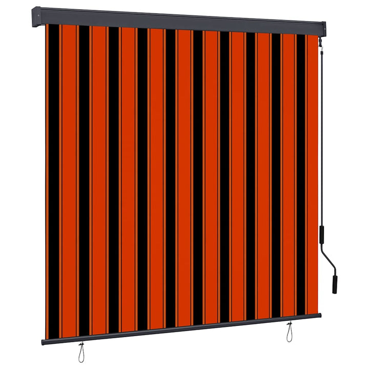 Rullegardin Orange og Brun 180 x 250 cm Stof og Aluminium