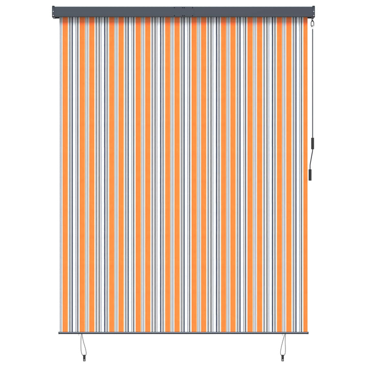 Rullegardin Gul og Blå 200 x 250 cm Stof og Aluminium