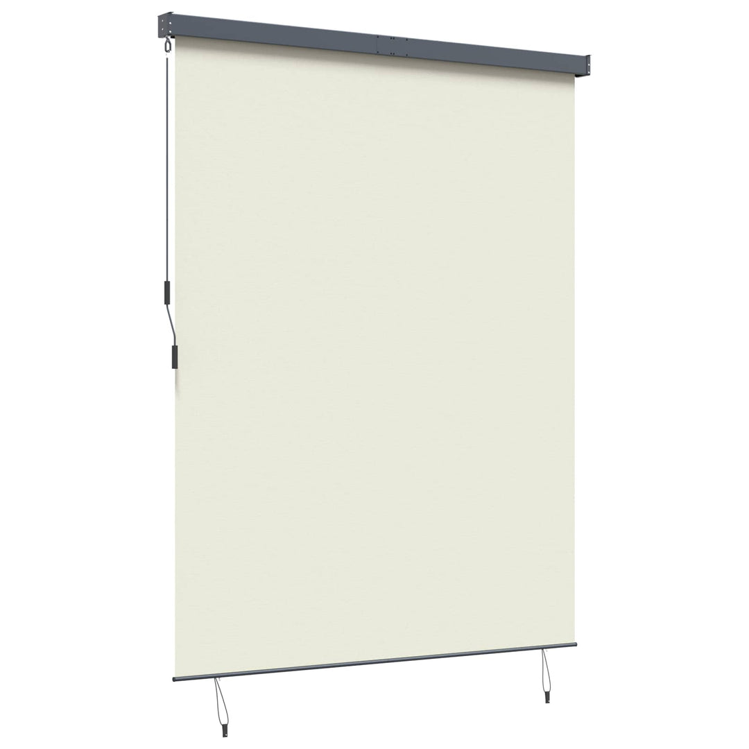 Rullegardin Cremefarvet 200 x 250 cm Stof og Aluminium