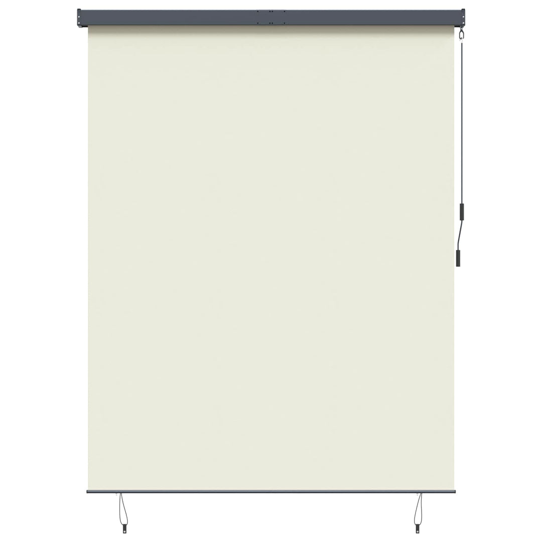 Rullegardin Cremefarvet 200 x 250 cm Stof og Aluminium