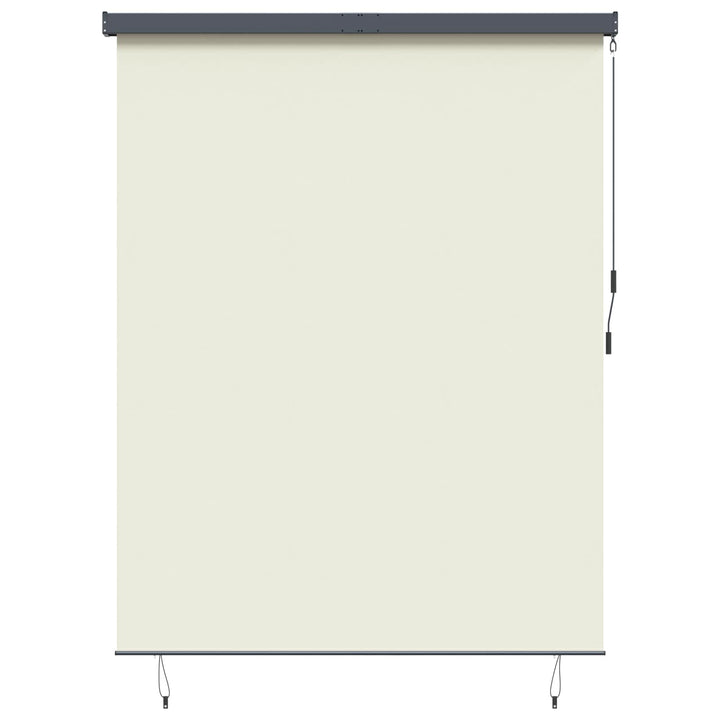 Rullegardin Cremefarvet 200 x 250 cm Stof og Aluminium