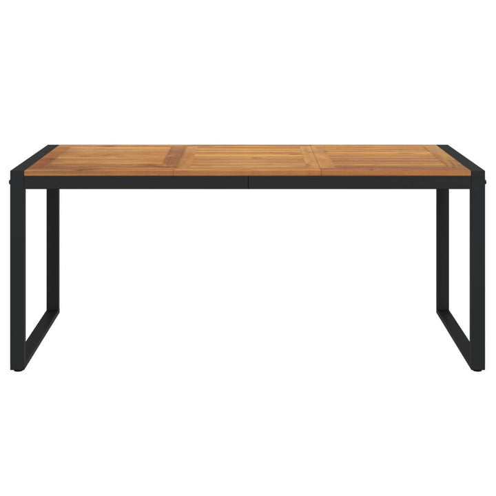 havebord med U-formede ben 180x90x75 cm massivt akacietræ