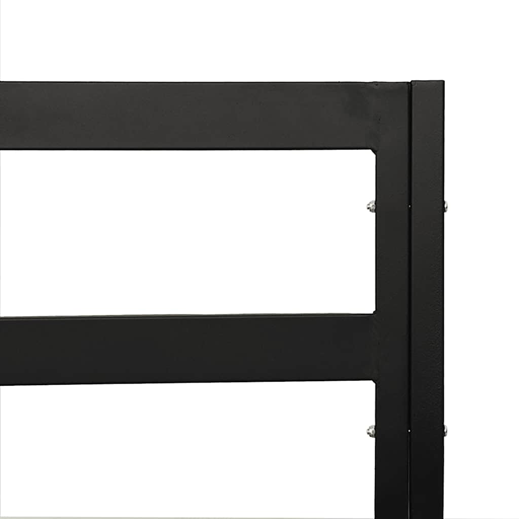 havestol med grå hynder 68x76x79 cm stål