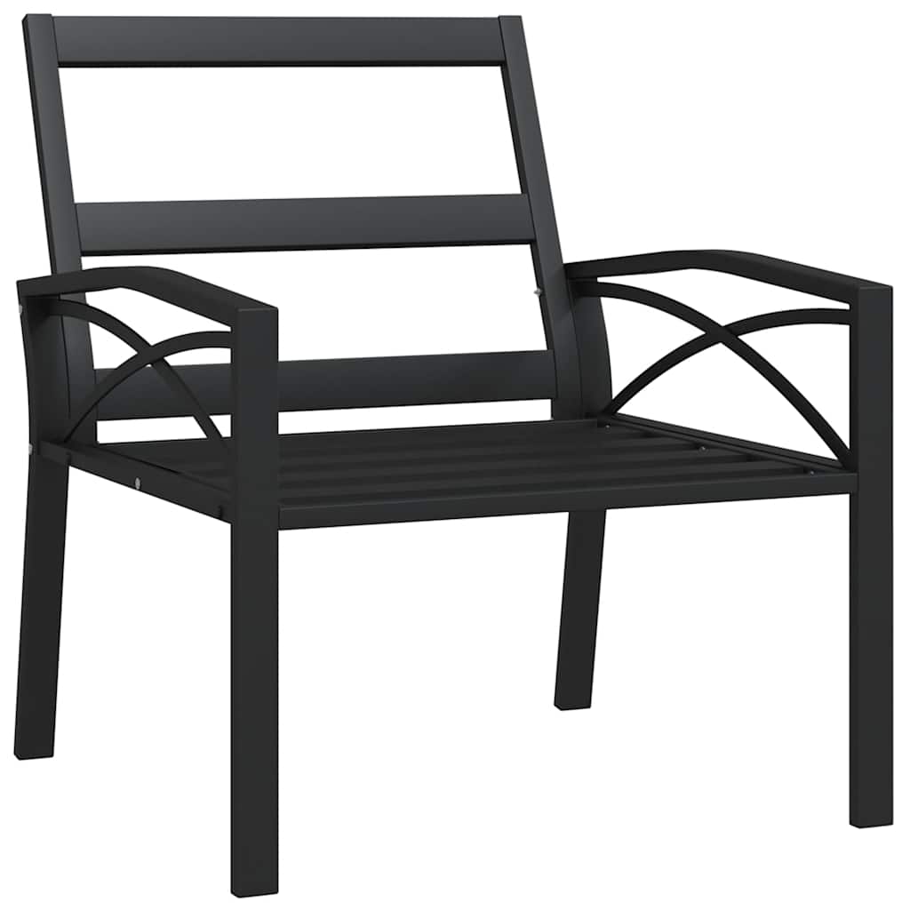 havestole 2 stk. med grå hynder 68x76x79 cm stål