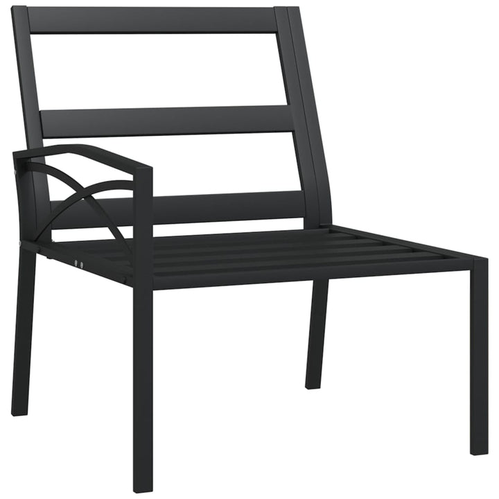 havestole 2 stk. med grå hynder 62x75x79 cm stål