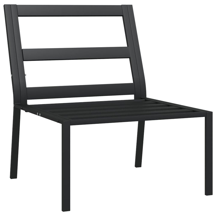 havestole 2 stk. med grå hynder 60x74x79 cm stål