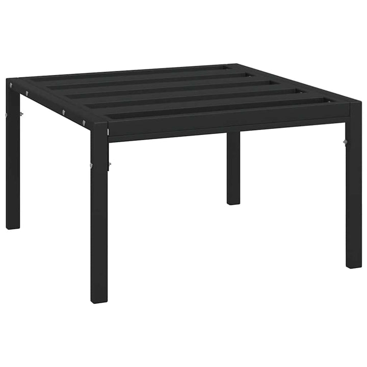 loungebord 60x60x35 cm stål sort