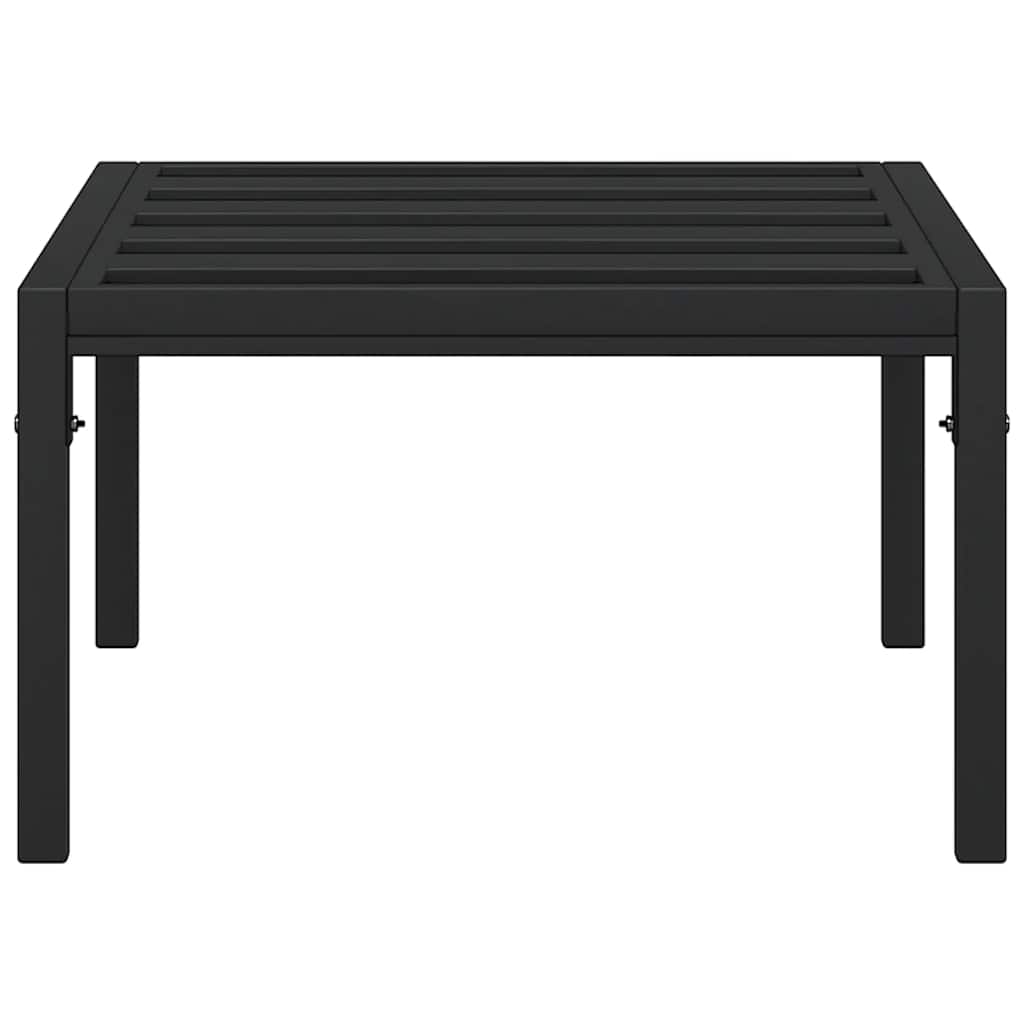 loungebord 60x60x35 cm stål sort