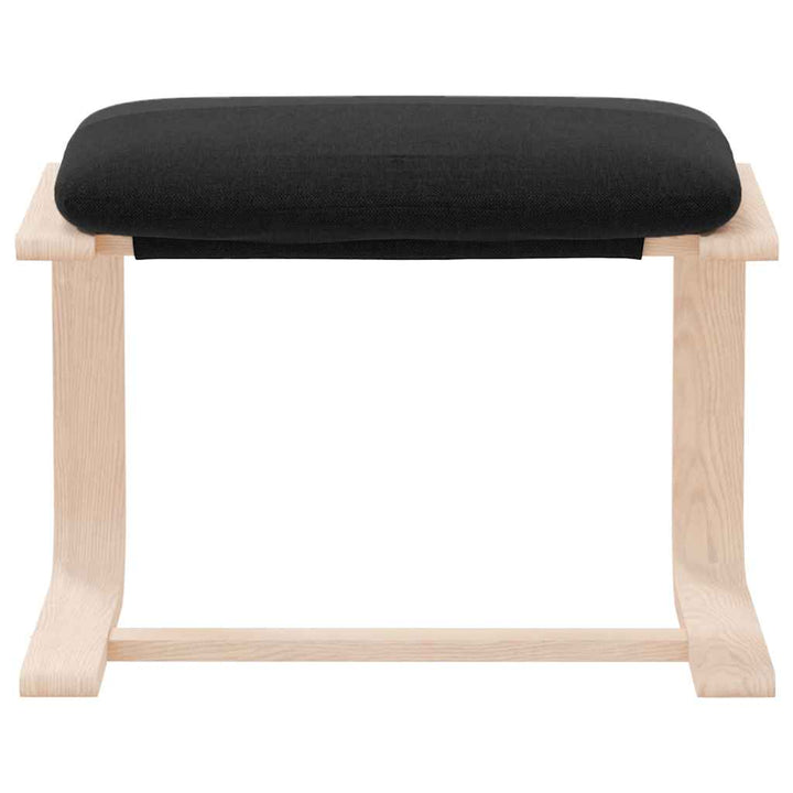 fodskammel 51x41x40 cm stof sort