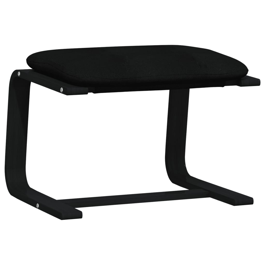 fodskammel 51x41x40 cm stof sort