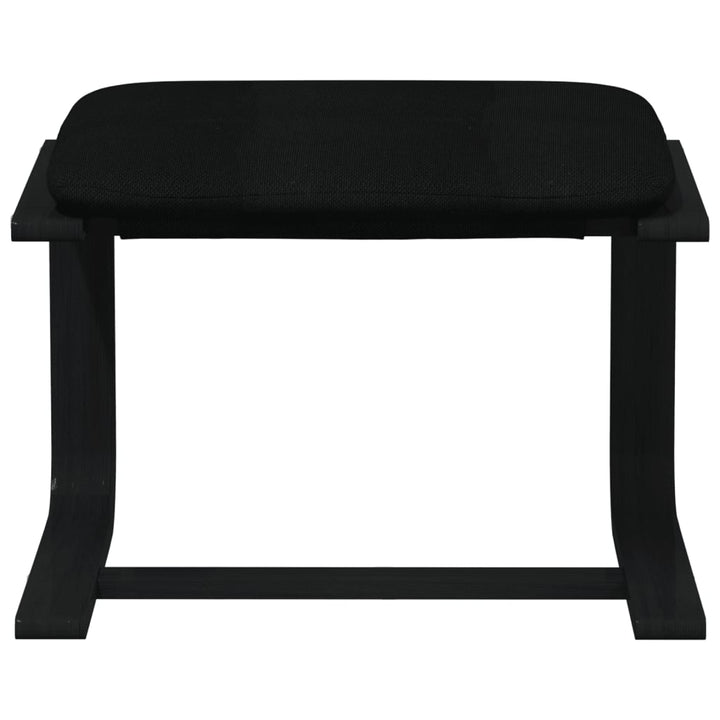 fodskammel 51x41x40 cm stof sort