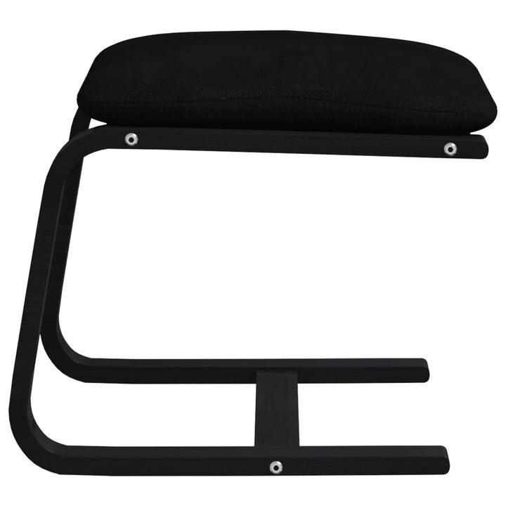 fodskammel 51x41x40 cm stof sort