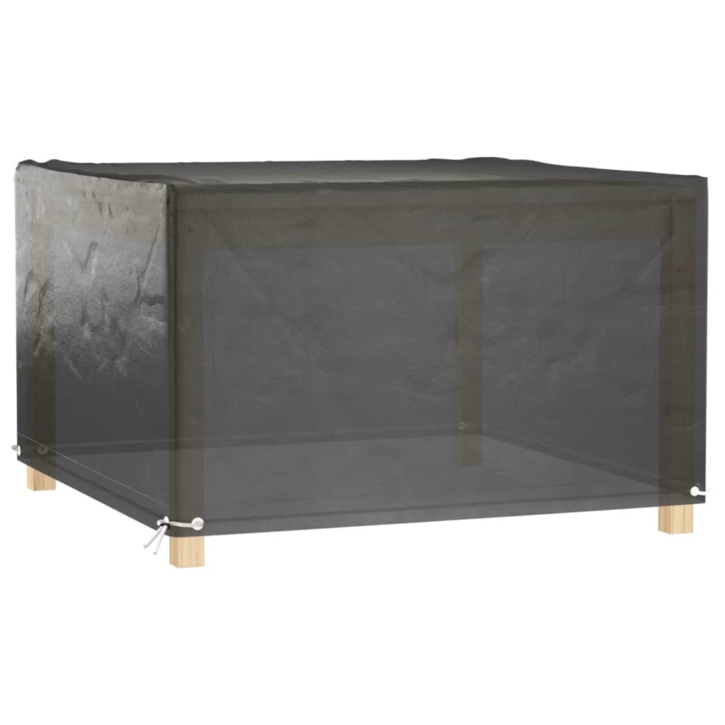 havemøbelovertræk 2 stk. 132x132x80 cm 8 øjer firkantet