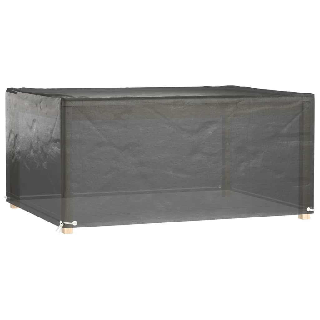 havemøbelovertræk 2 stk. 180x135x80 cm 8 øjer rektangulær