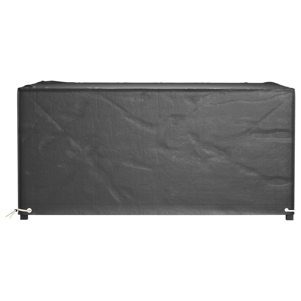 havemøbelovertræk 2 stk. 180x135x80 cm 8 øjer rektangulær