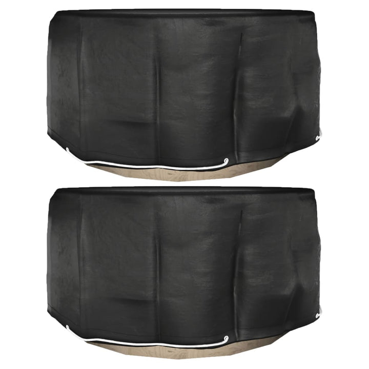 havemøbelovertræk 2 stk. 10 øjer Ø230x90 cm rundt