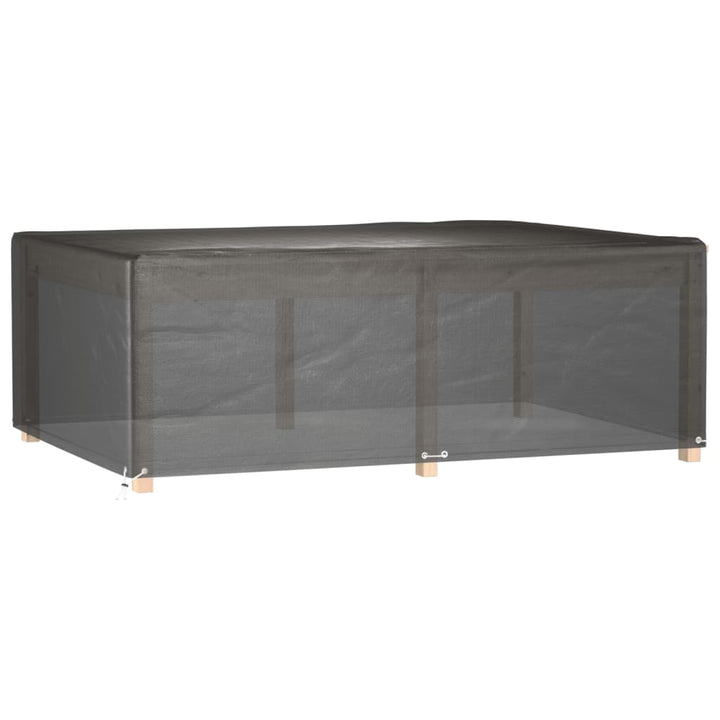 havemøbelovertræk 2 stk. 230x165x80 cm 12 øjer rektangulært