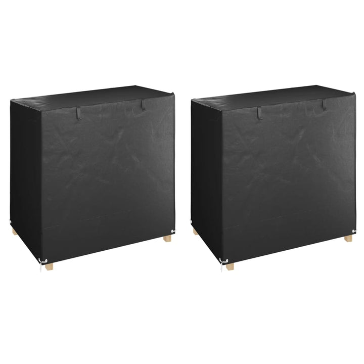 overtræk til gyngebænke 2 stk. 125x90x135/165 cm polyethylen