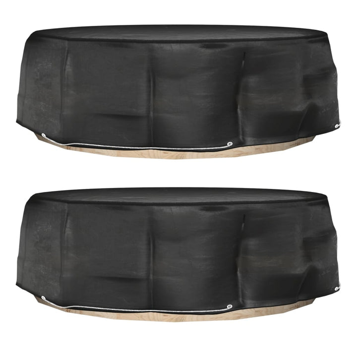 overtræk til loungesæt 2 stk. Ø236x67 cm 10 øjer rundt