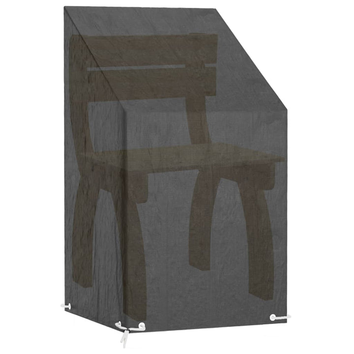 overtræk til havestol 2 stk. 65x65x80/120 cm 8 øjer polyethylen