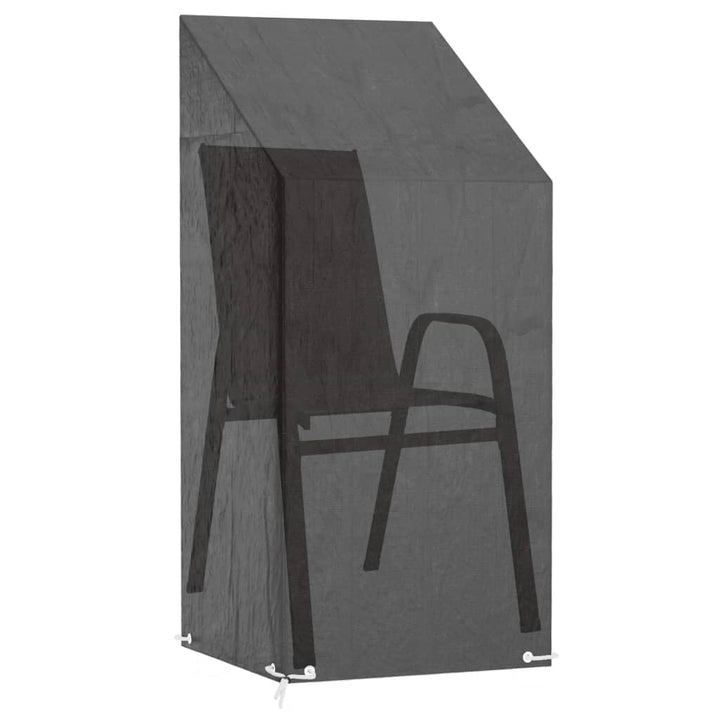 overtræk til havestol 2 stk. 65x65x110/150cm 8 øjer polyethylen