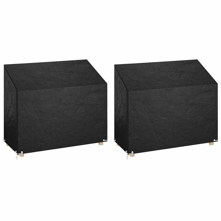 overtræk til havebænk 2 stk. 160x70x70/88 cm 8 øjer polyethylen
