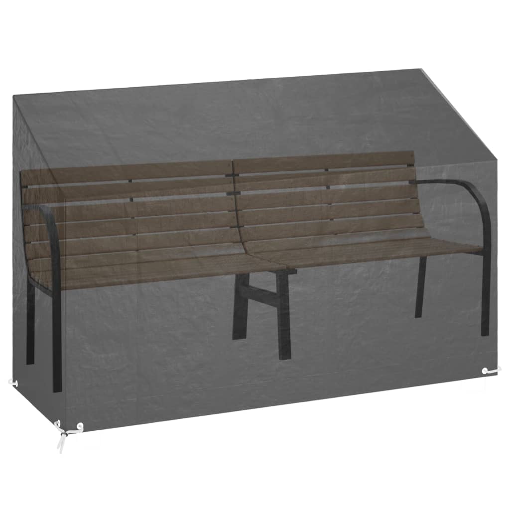 overtræk til havebænk 2 stk. 190x70x70/88 cm 8 øjer polyethylen