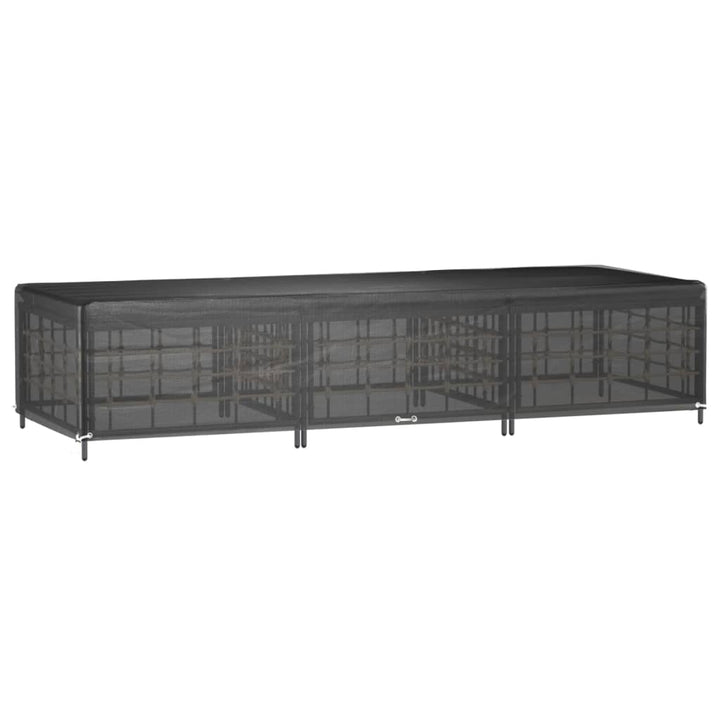overtræk til liggestole 2 stk. 205x75x40 cm 12 øjer polyethylen
