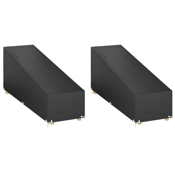 overtræk til liggestole 2 stk. 205x75x40/70 cm polyethylen