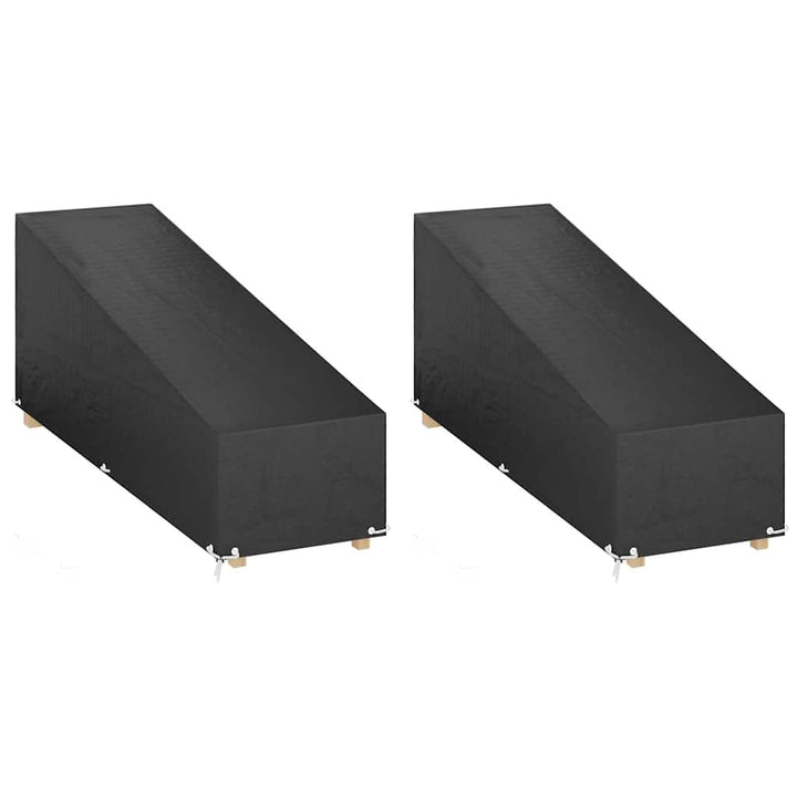 overtræk til liggestole 2 stk. 200x65x35/60 cm polyethylen