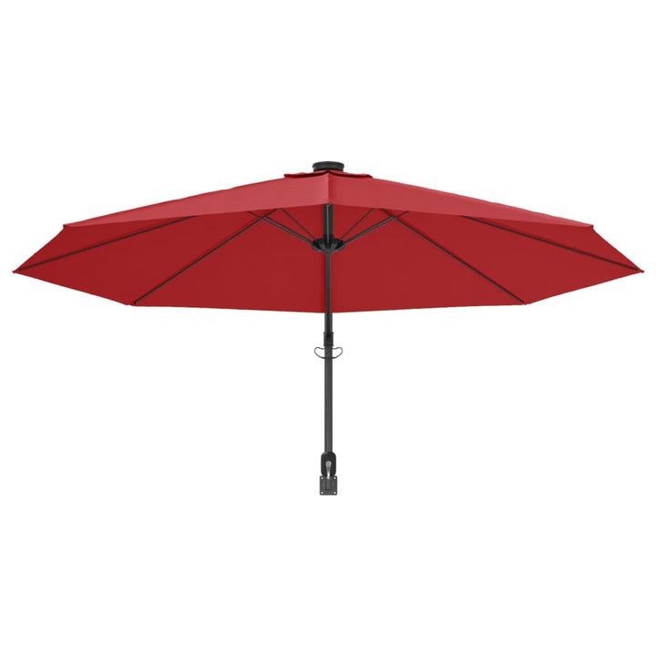 væghængt parasol 290 cm rød