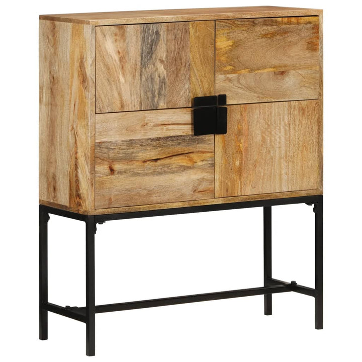 skænk 80x30x95 cm massivt ru mangotræ