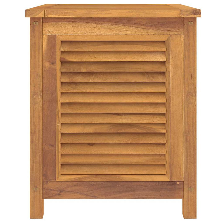 opbevaringsboks til haven med pose 60x50x58 cm massivt teaktræ