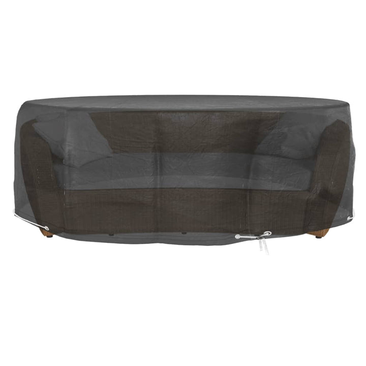 overtræk til loungesæt Ø236x67 cm 10 øjer rundt
