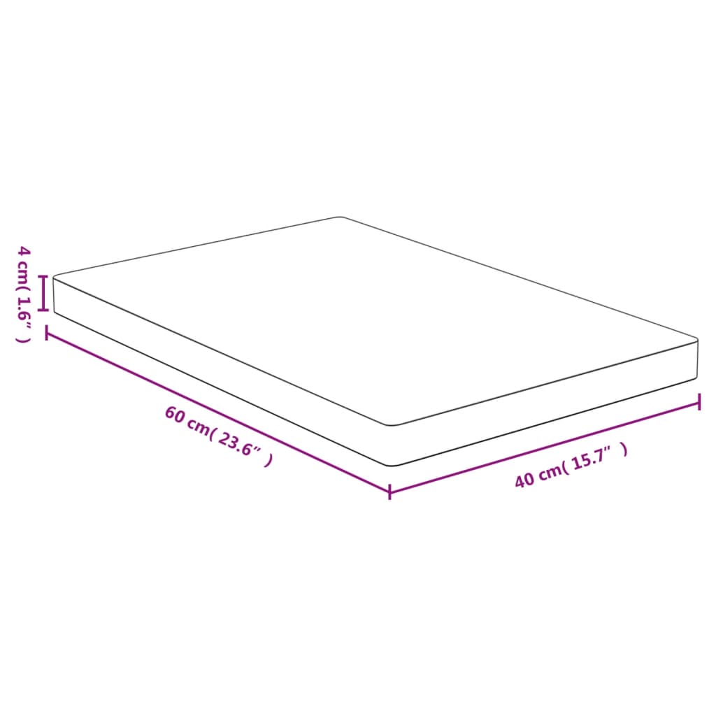 bordplade 40x60x4 cm bambus