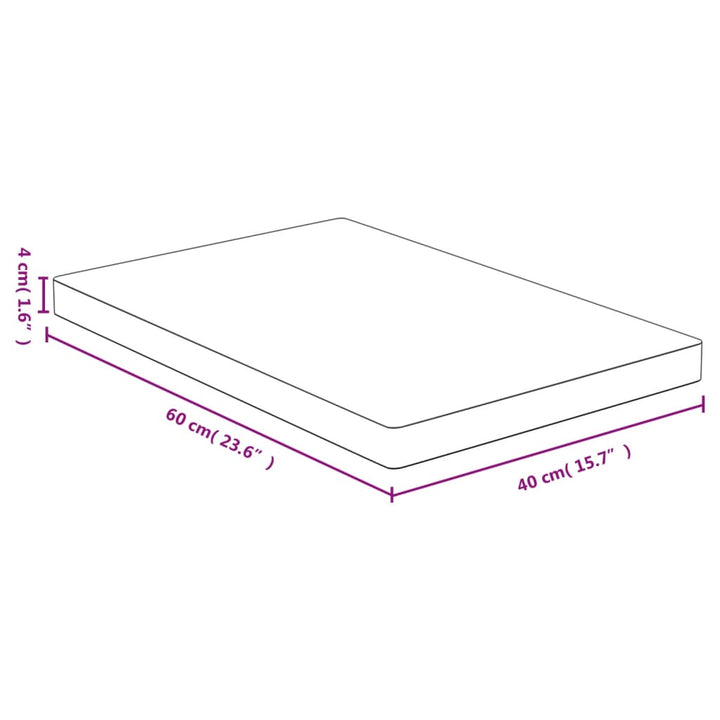 bordplade 40x60x4 cm bambus