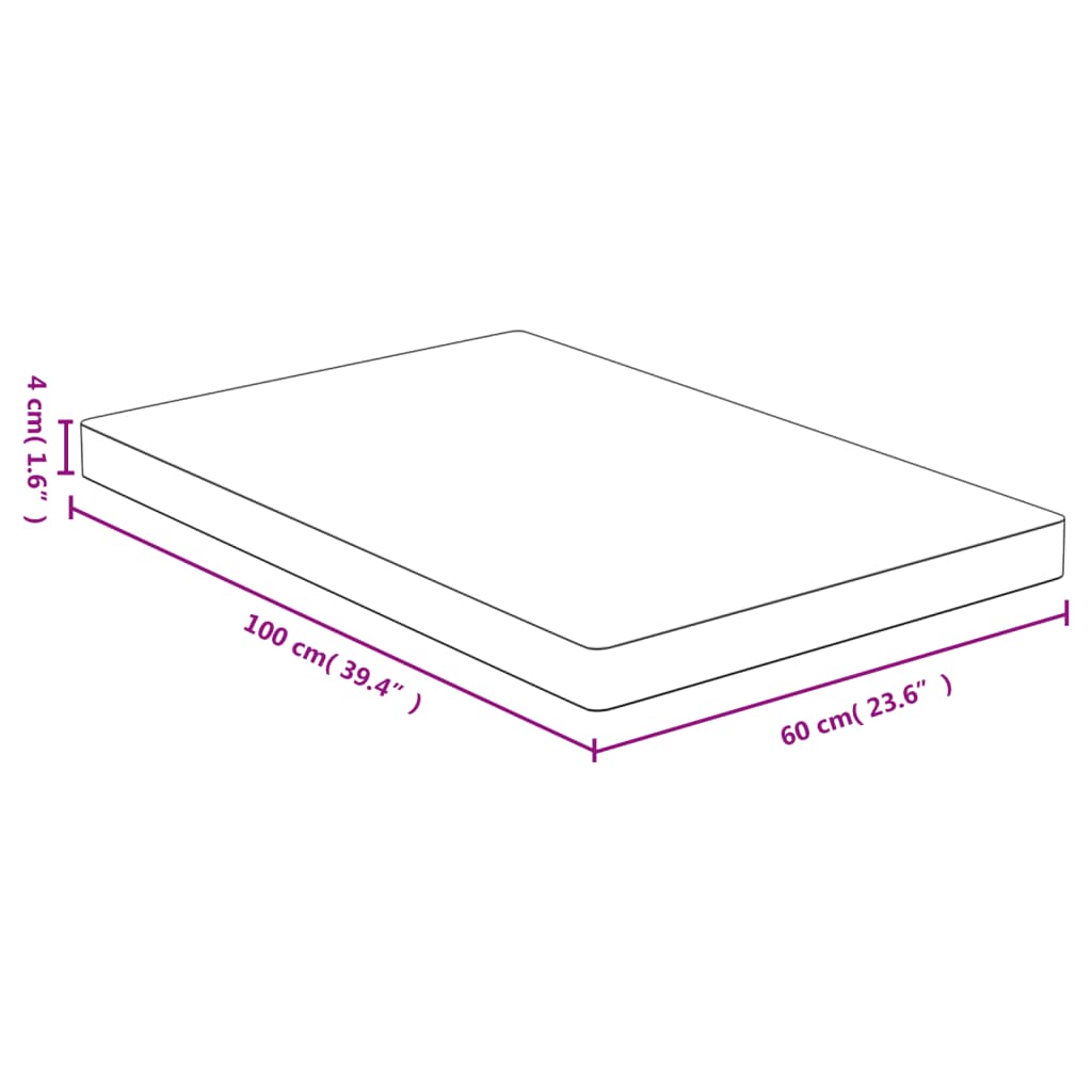 bordplade 60x100x4 cm bambus
