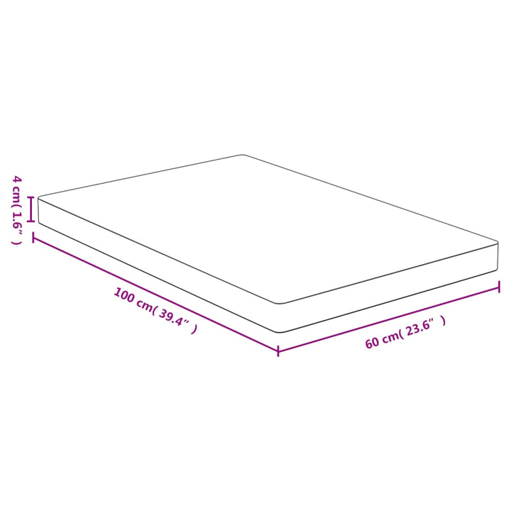 bordplade 60x100x4 cm bambus