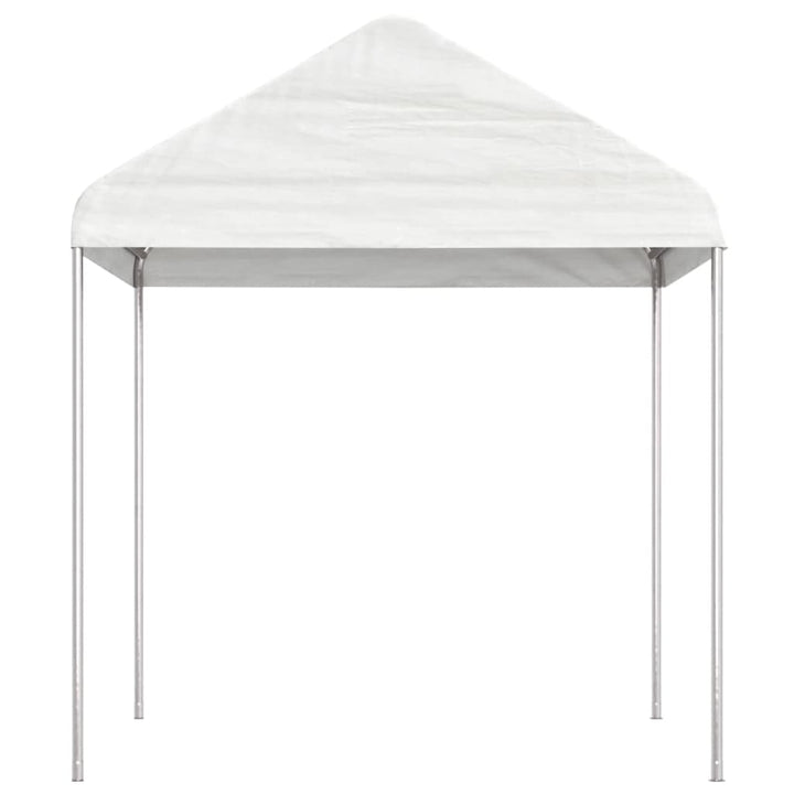 pavillon med tag 20,07x2,28x2,69 m polyethylen hvid