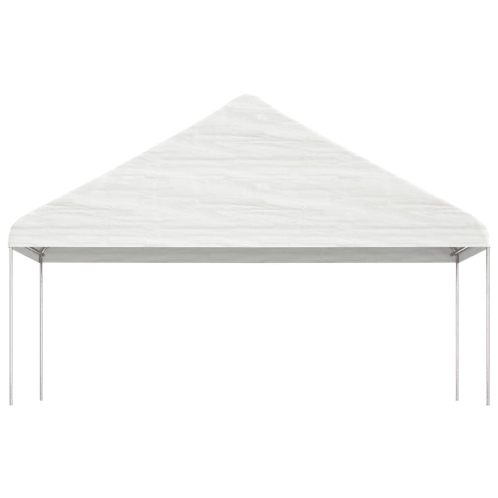 pavillon med tag 8,92x5,88x3,75 m polyethylen hvid