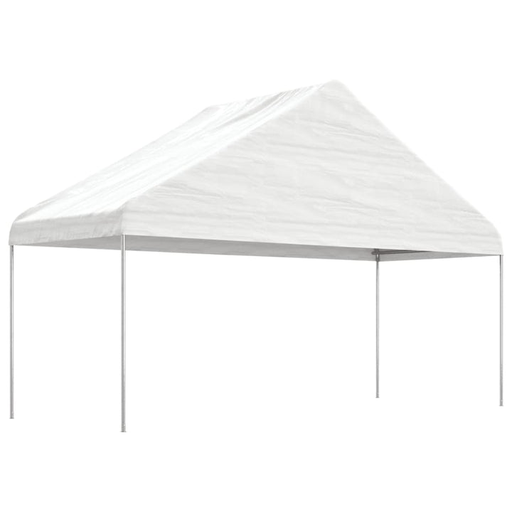 pavillon med tag 11,15x5,88x3,75 m polyethylen hvid