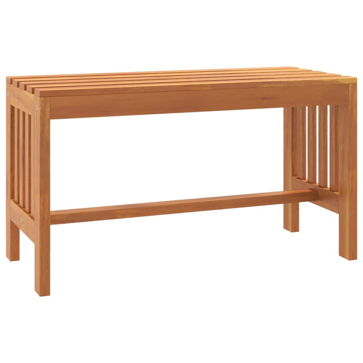 havebænk 80 cm massivt eukalyptustræ
