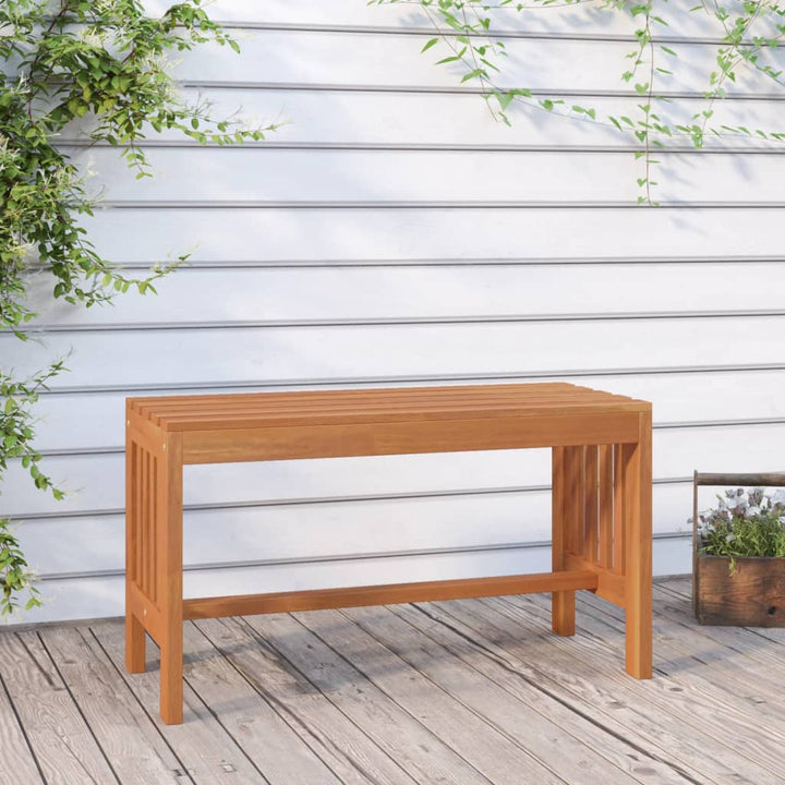 havebænk 80 cm massivt eukalyptustræ
