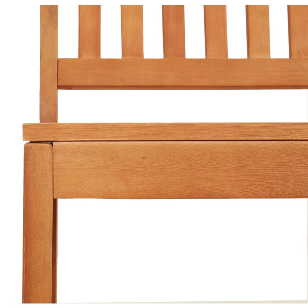 havebænk 80 cm massivt eukalyptustræ