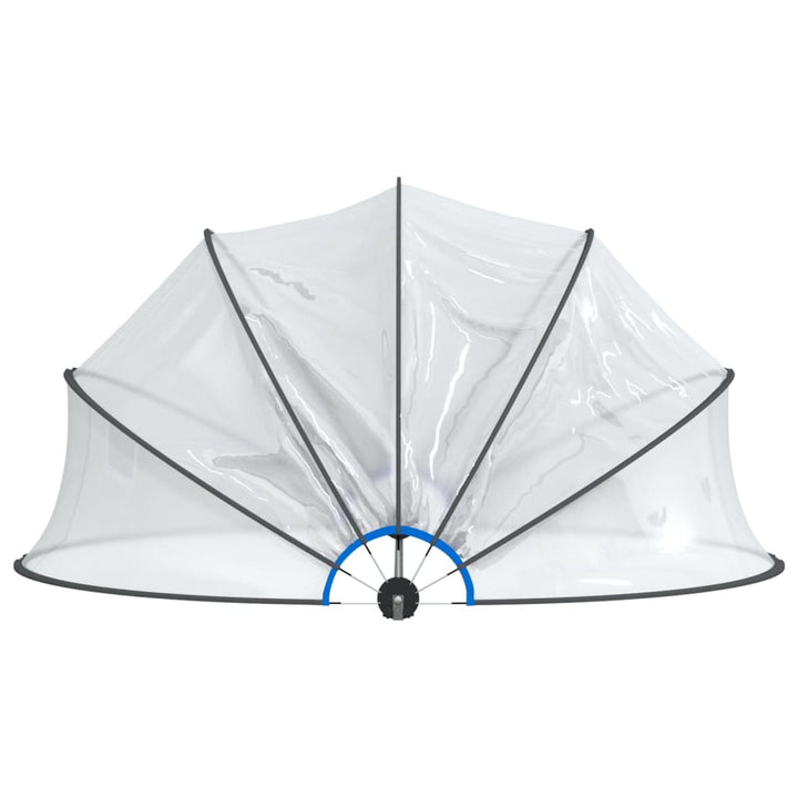 poolkuppel 376x188 cm rund PVC