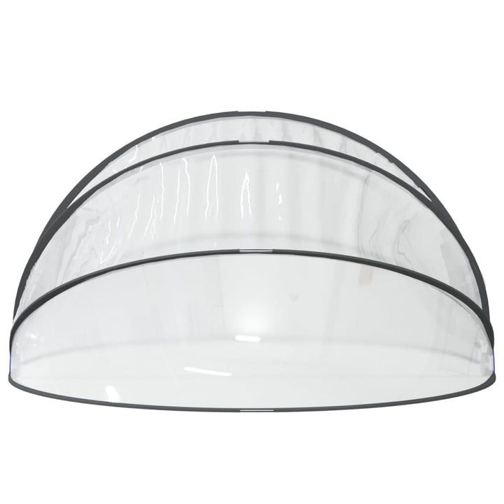 poolkuppel 376x188 cm rund PVC