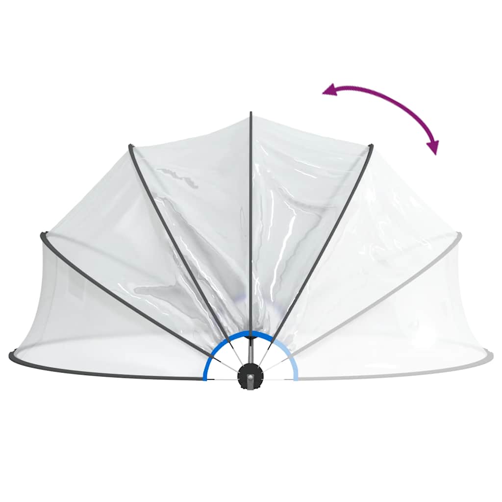 poolkuppel 467x234 cm rund PVC