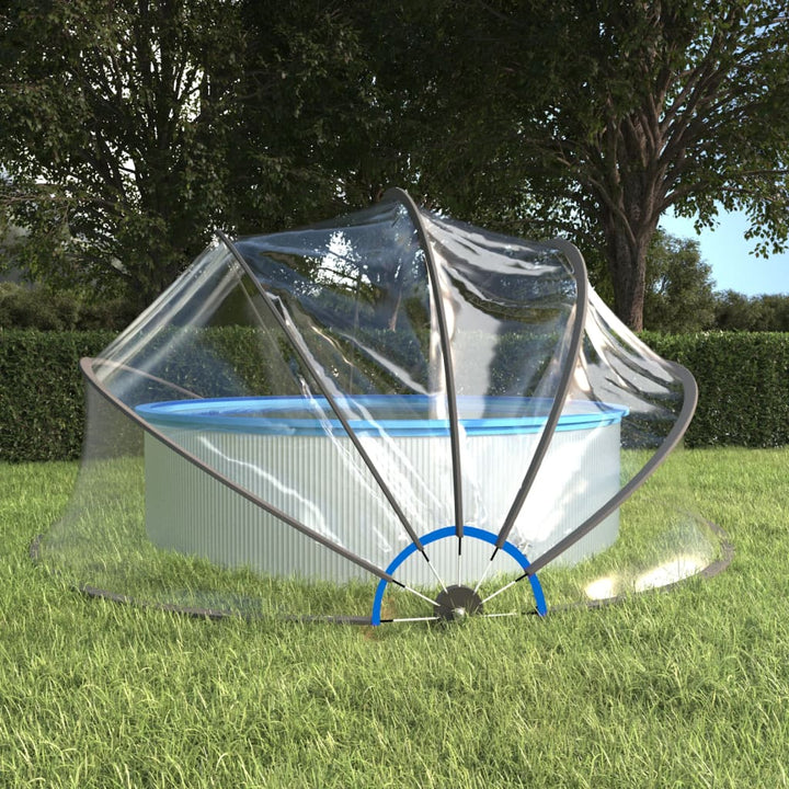 poolkuppel 467x234 cm rund PVC